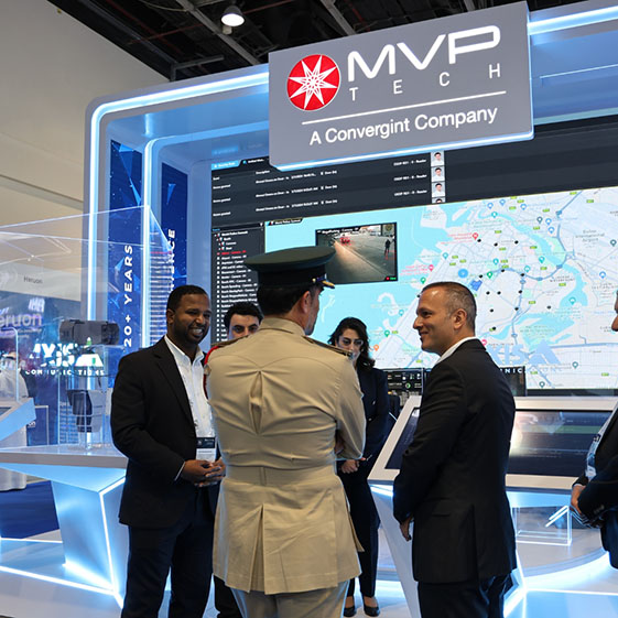 His Excellency Lieutenant General Abdullah Khalifa Al Marri, Commander-in-Chief of Dubai Police visited MVP Tech – Convergint Stand at WPS 2024